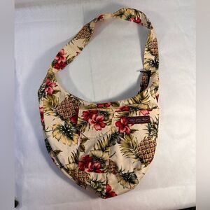 Island Wear sling bag - island florals - beige